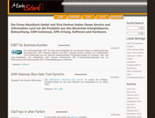 Tablet Screenshot of mainstark-vertrieb.de